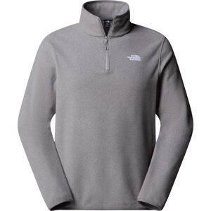 The North Face Men's Glacier Fleece 1/4 Zip Jacket TNF Mid Grey Heather S The North Face Men's Glacier Fleece 1/4 Zip Jacket TNF Mid Grey Heather S