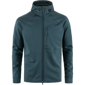 Fjällräven Men's Abisko Grid Fleece Hoodie Mountain Blue XXL Fjällräven Men's Abisko Grid Fleece Hoodie Mountain Blue XXL