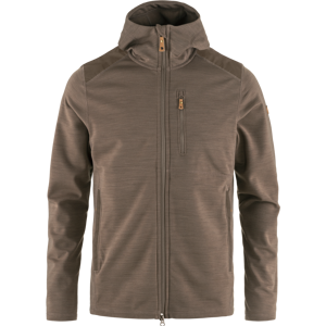 Fjällräven Men's Keb Fleece Hoodie Suede Brown S Fjällräven Men's Keb Fleece Hoodie Suede Brown S