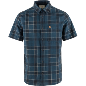 Fjällräven Men's Övik Travel Shirt Short Sleeve Indigo Blue-Dark Navy M Fjällräven Men's Övik Travel Shirt Short Sleeve Indigo Blue-Dark Navy M
