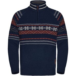 Gridarmor Men's Snøstjerne Half Zip Ullgenser Navy Blazer S Gridarmor Men's Snøstjerne Half Zip Ullgenser Navy Blazer S