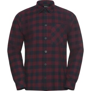 Jack Wolfskin Men's Lite Flannel Shirt Check Amaranth M Jack Wolfskin Men's Lite Flannel Shirt Check Amaranth M