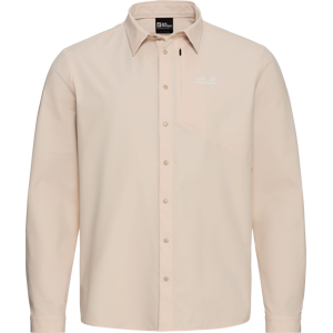 Jack Wolfskin Men's Prelight Suncool Ls Shirt Oyster M Jack Wolfskin Men's Prelight Suncool Ls Shirt Oyster M