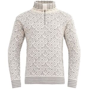 Devold Unisex Svalbard Wool Zip Neck Offwhite/grey XL Devold Unisex Svalbard Wool Zip Neck Offwhite/grey XL