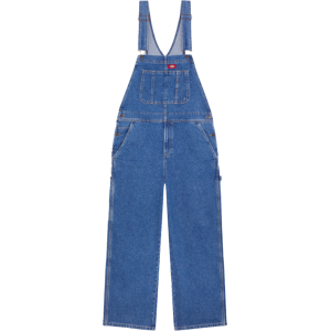 Dickies Men's Loose Denim Bib Classic Blue L Dickies Men's Loose Denim Bib Classic Blue L