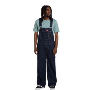 Dickies Men's Loose Denim Bib Rinsed M Dickies Men's Loose Denim Bib Rinsed M