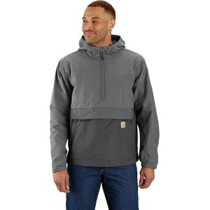 Carhartt Men's Rain Defender Loose Fit Lightweight Packable Anorak Steel/gravel L Carhartt Men's Rain Defender Loose Fit Lightweight Packable Anorak Steel/gravel L