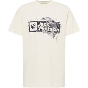 Jack Wolfskin Men's Brand Tee Wood Cotton White S Jack Wolfskin Men's Brand Tee Wood Cotton White S
