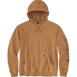 Carhartt Men's Durham Garment Dyed Logo Sweatshirt Brown S Carhartt Men's Durham Garment Dyed Logo Sweatshirt Brown S