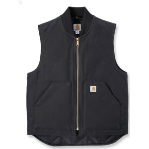 Carhartt Men's V01 Insulated Rib Collar Vest Black M Carhartt Men's V01 Insulated Rib Collar Vest Black M