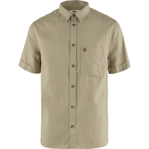 Fjällräven Men's Övik Travel Shirt Short Sleeve Sand Stone S Fjällräven Men's Övik Travel Shirt Short Sleeve Sand Stone S
