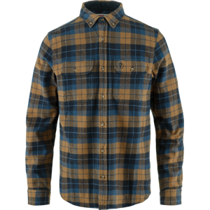 Fjällräven Men's Singi Heavy Flannel Shirt Dark Navy/Buckwheat Brown XXL Fjällräven Men's Singi Heavy Flannel Shirt Dark Navy/Buckwheat Brown XXL