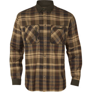 Härkila Men's Pajala Shirt Beige/Brown S Härkila Men's Pajala Shirt Beige/Brown S