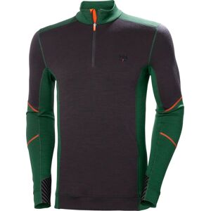 Helly Hansen Workwear Men's Halfzip Shirt Lifa Merino Green/Ebony XXXL Helly Hansen Workwear Men's Halfzip Shirt Lifa Merino Green/Ebony XXXL