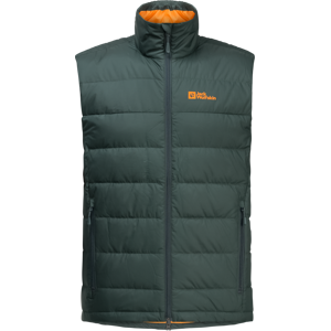 Jack Wolfskin Men's Ather Down Vest Black Olive S Jack Wolfskin Men's Ather Down Vest Black Olive S