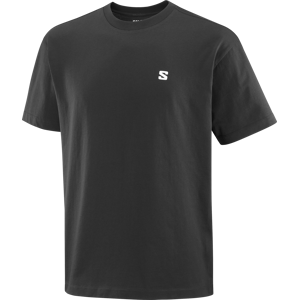 Salomon Men's Round Logo Graphic Deep Black S Salomon Men's Round Logo Graphic Deep Black S