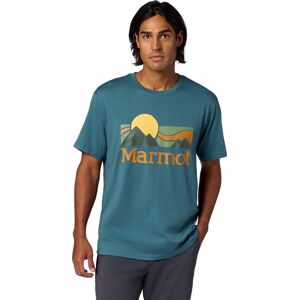 Marmot Men's Coastal Tee ShortSleeve Seafloor S Marmot Men's Coastal Tee ShortSleeve Seafloor S