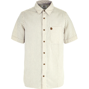 Fjällräven Men's Övik Travel Shirt Short Sleeve Chalk White-sand Stone S Fjällräven Men's Övik Travel Shirt Short Sleeve Chalk White-sand Stone S
