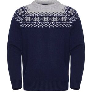 Gridarmor Men's Snøkrystall Round Neck Ullgenser Dark Navy/Light Grey/White XXXL Gridarmor Men's Snøkrystall Round Neck Ullgenser Dark Navy/Light Grey/White XXXL