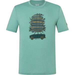 super.natural Men's Surf Trip Tee Lagoon Green/various XL super.natural Men's Surf Trip Tee Lagoon Green/various XL