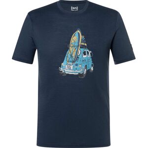 super.natural Men's Carsurf Tee Blueberry/various L super.natural Men's Carsurf Tee Blueberry/various L