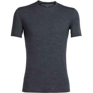 Icebreaker Men's Anatomica Shortsleeve Crewe Jet Hthr-011 L Icebreaker Men's Anatomica Shortsleeve Crewe Jet Hthr-011 L