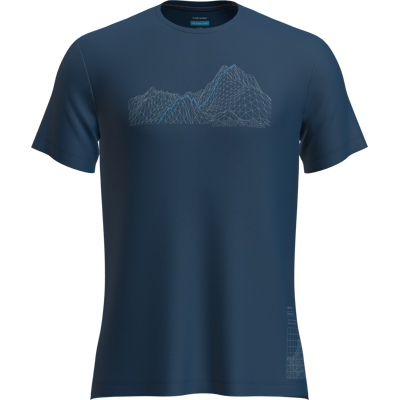 Icebreaker Men's Merino Blend 125 Cool-Lite™ Sphere Ss Tee Beta Atlantis XL Icebreaker Men's Merino Blend 125 Cool-Lite™ Sphere Ss Tee Beta Atlantis XL