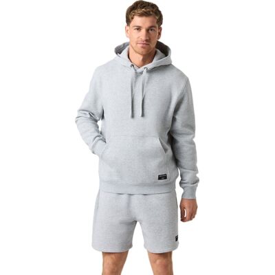 Björn Borg Men's Centre Hoodie Light Grey Melange L Björn Borg Men's Centre Hoodie Light Grey Melange L