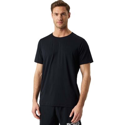 Björn Borg Men's Borg Feather T-Shirt Black Beauty S Björn Borg Men's Borg Feather T-Shirt Black Beauty S