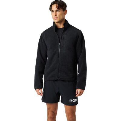 Björn Borg Men's Borg Pile Jacket Black Beauty M Björn Borg Men's Borg Pile Jacket Black Beauty M