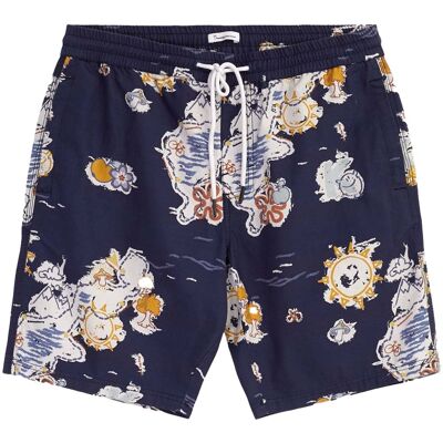 Knowledge Cotton Apparel Men's Boardwalk Shorts With Elastic Waist Night Sky S Knowledge Cotton Apparel Men's Boardwalk Shorts With Elastic Waist Night Sky S