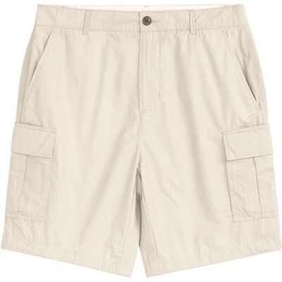 Knowledge Cotton Apparel Men's Fig Loose Cargo Poplin Shorts Light Feather Gray S Knowledge Cotton Apparel Men's Fig Loose Cargo Poplin Shorts Light Feather Gray S