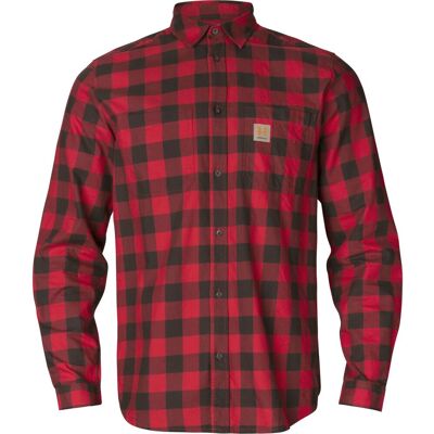 Härkila Men's Scandinavian Longsleeve Shirt Red Check Red check XXL Härkila Men's Scandinavian Longsleeve Shirt Red Check Red check XXL