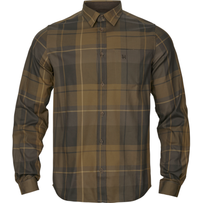 Härkila Men's Akse Long Sleeve Shirt Willow Green Check XL Härkila Men's Akse Long Sleeve Shirt Willow Green Check XL