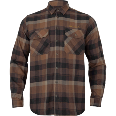 Härkila Men's Asmund Longsleeve Shirt Rust Brown Check M Härkila Men's Asmund Longsleeve Shirt Rust Brown Check M