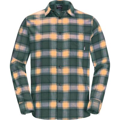 Jack Wolfskin Men's Wanderweg Shirt Teal S Jack Wolfskin Men's Wanderweg Shirt Teal S