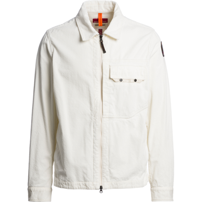 Parajumpers Men's Galross Corduroy Overshirt Warm Ivory S Parajumpers Men's Galross Corduroy Overshirt Warm Ivory S