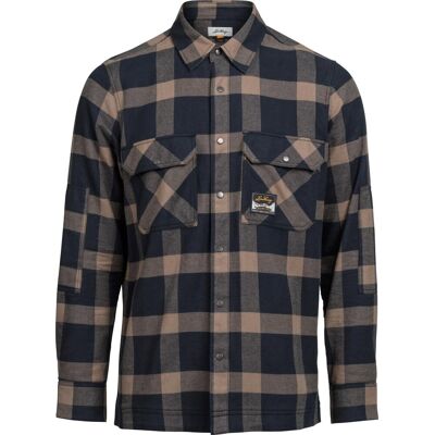 Lundhags Men's Järpen Lumberjack Shirt Black/brown Clay S Lundhags Men's Järpen Lumberjack Shirt Black/brown Clay S