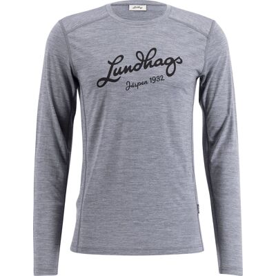Lundhags Men's Fulu Merino Longsleeve T-Shirt Grey Melange S Lundhags Men's Fulu Merino Longsleeve T-Shirt Grey Melange S