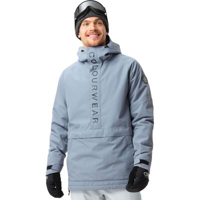 ColourWear Men's Signature Anorak Grey Blue S ColourWear Men's Signature Anorak Grey Blue S