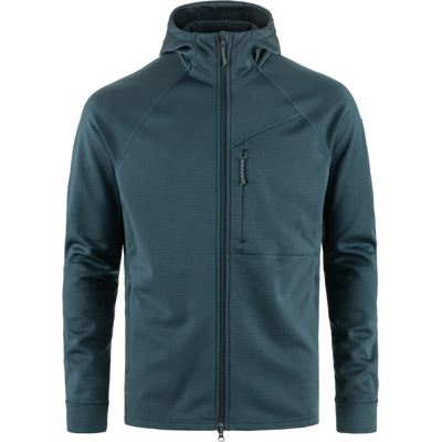 Fjällräven Men's Abisko Grid Fleece Hoodie Mountain Blue XXL Fjällräven Men's Abisko Grid Fleece Hoodie Mountain Blue XXL