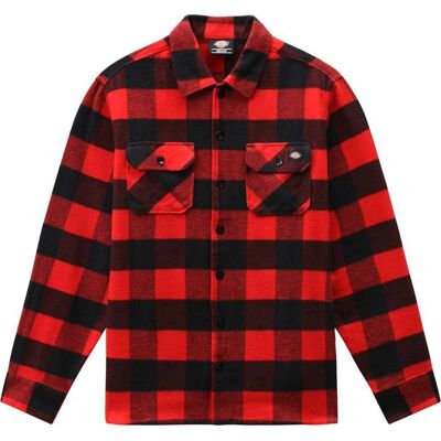 Dickies Men's Sacramento Shirt Red S Dickies Men's Sacramento Shirt Red S