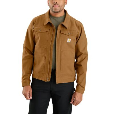 Carhartt Men's Rugged Flex Duck Relaxed Fit Jacket Brown XL Carhartt Men's Rugged Flex Duck Relaxed Fit Jacket Brown XL