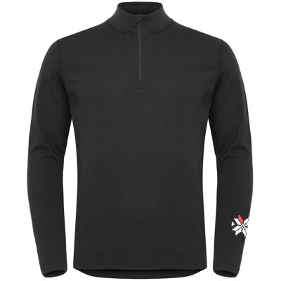 Gridarmor Men's Merino Undertøy Zip Top Black Beauty XL Gridarmor Men's Merino Undertøy Zip Top Black Beauty XL