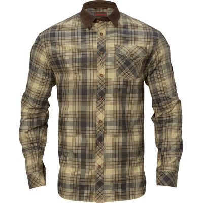 Härkila Men's Driven Hunt Flannel Shirt Light Teak Check S Härkila Men's Driven Hunt Flannel Shirt Light Teak Check S