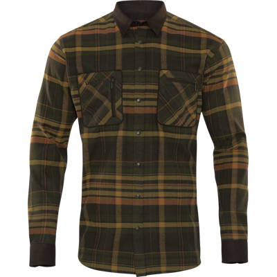 Härkila Men's Pajala Shirt Green/Brown M Härkila Men's Pajala Shirt Green/Brown M
