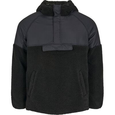 Knowledge Cotton Apparel Men's Teddy Oversized Anorak Black Jet S Knowledge Cotton Apparel Men's Teddy Oversized Anorak Black Jet S