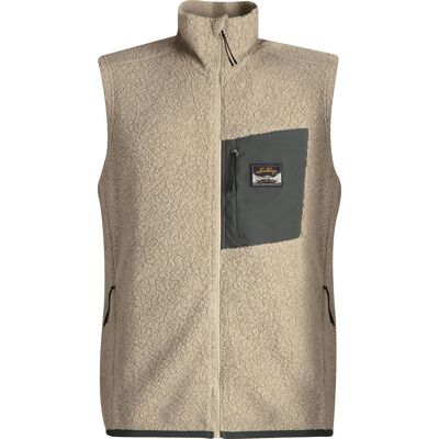 Lundhags Men's Flok Wool Pile Vest Sand XL Lundhags Men's Flok Wool Pile Vest Sand XL