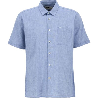 Barbour Men's Nelson Shortsleeve Summer Shirt Blue M Barbour Men's Nelson Shortsleeve Summer Shirt Blue M