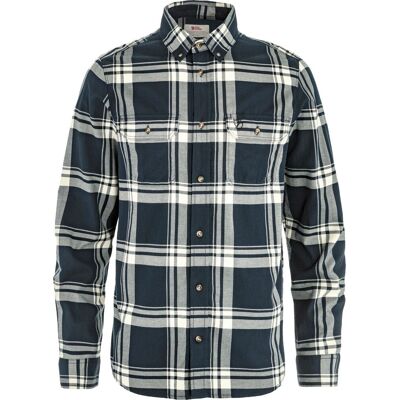 Fjällräven Men's Övik Lite Flannel Shirt Dark Navy-chalk White L Fjällräven Men's Övik Lite Flannel Shirt Dark Navy-chalk White L